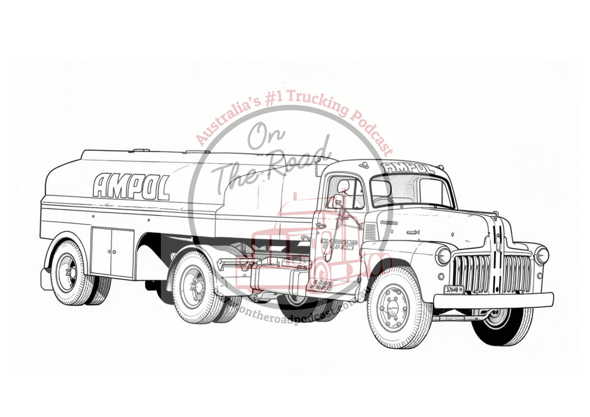 Truck Drawings Bundle 4 Tankers