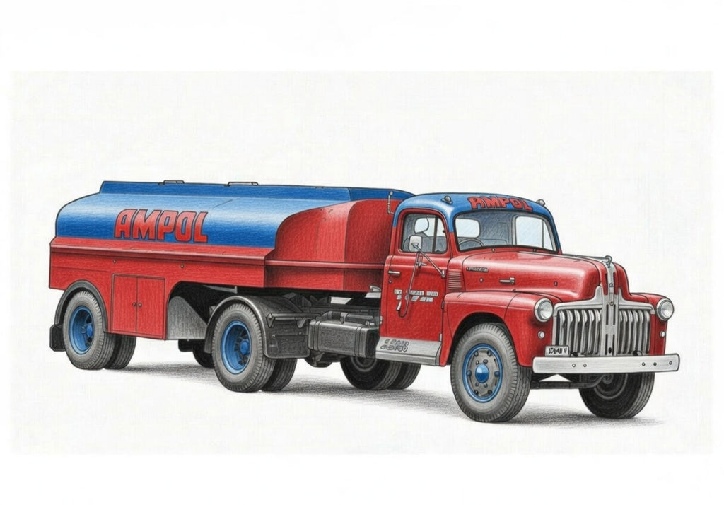 Truck Drawings Bundle 4 Tankers
