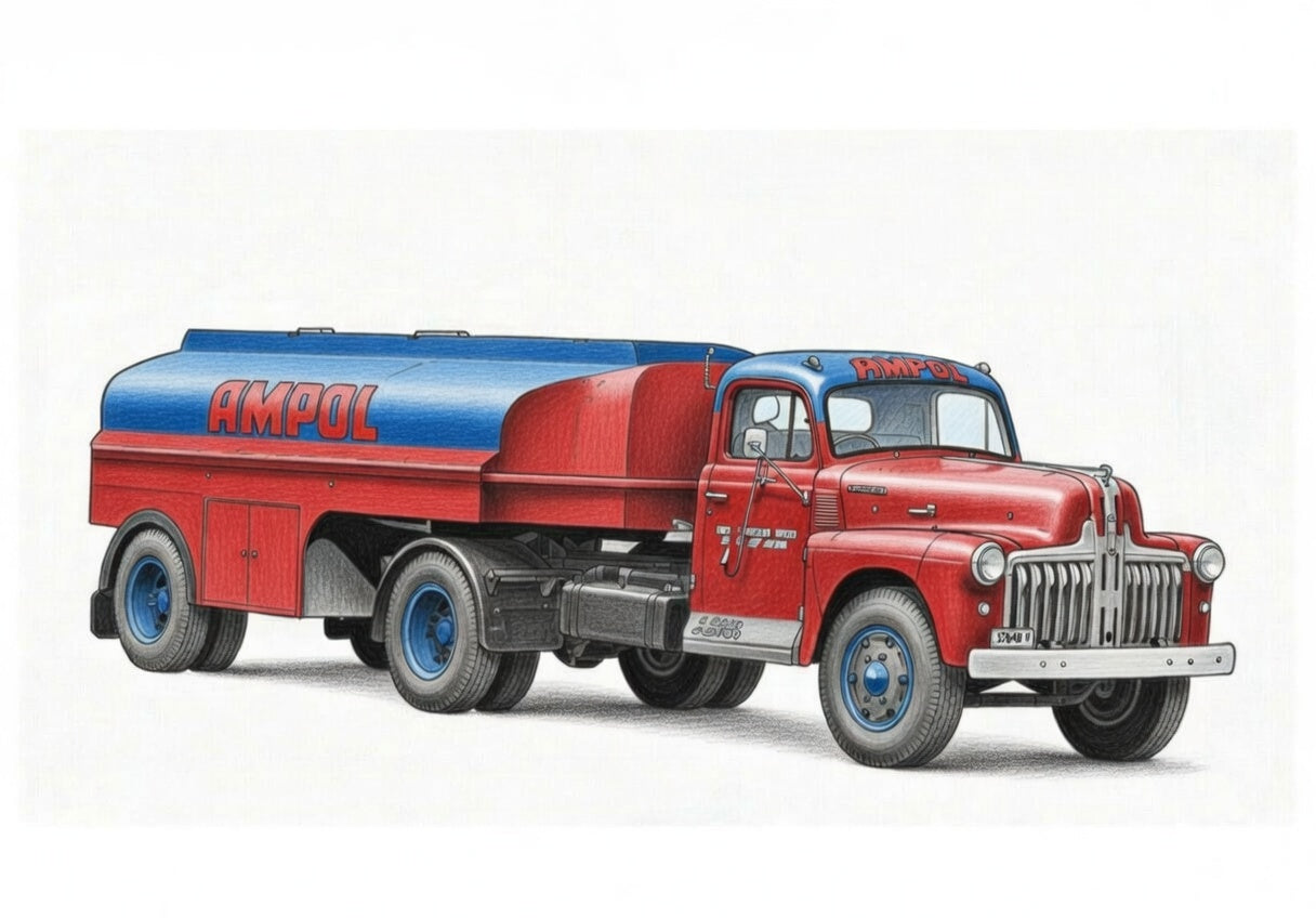 Truck Drawings Bundle 4 Tankers