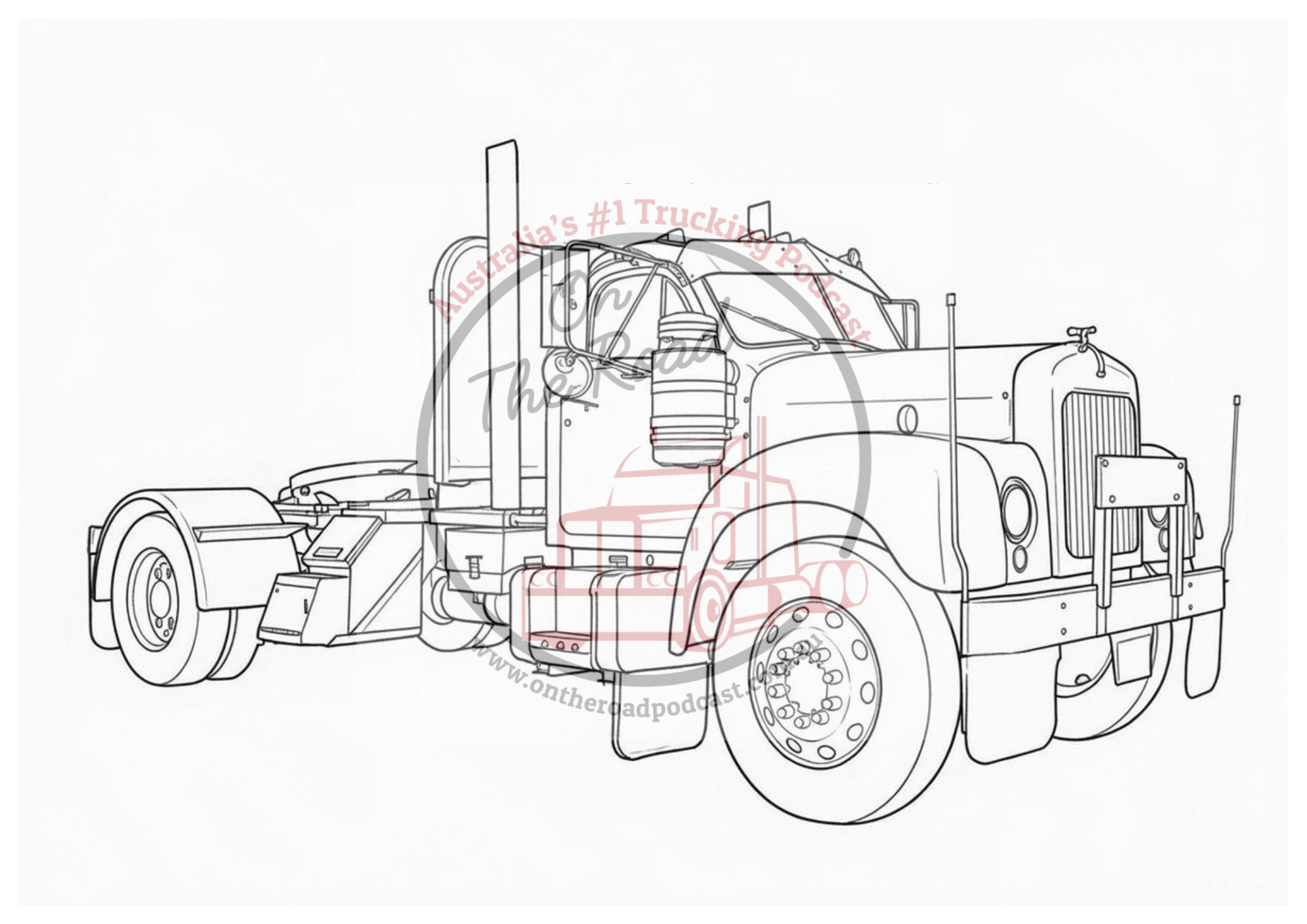 Truck Drawings Bundle 5 Just Macks