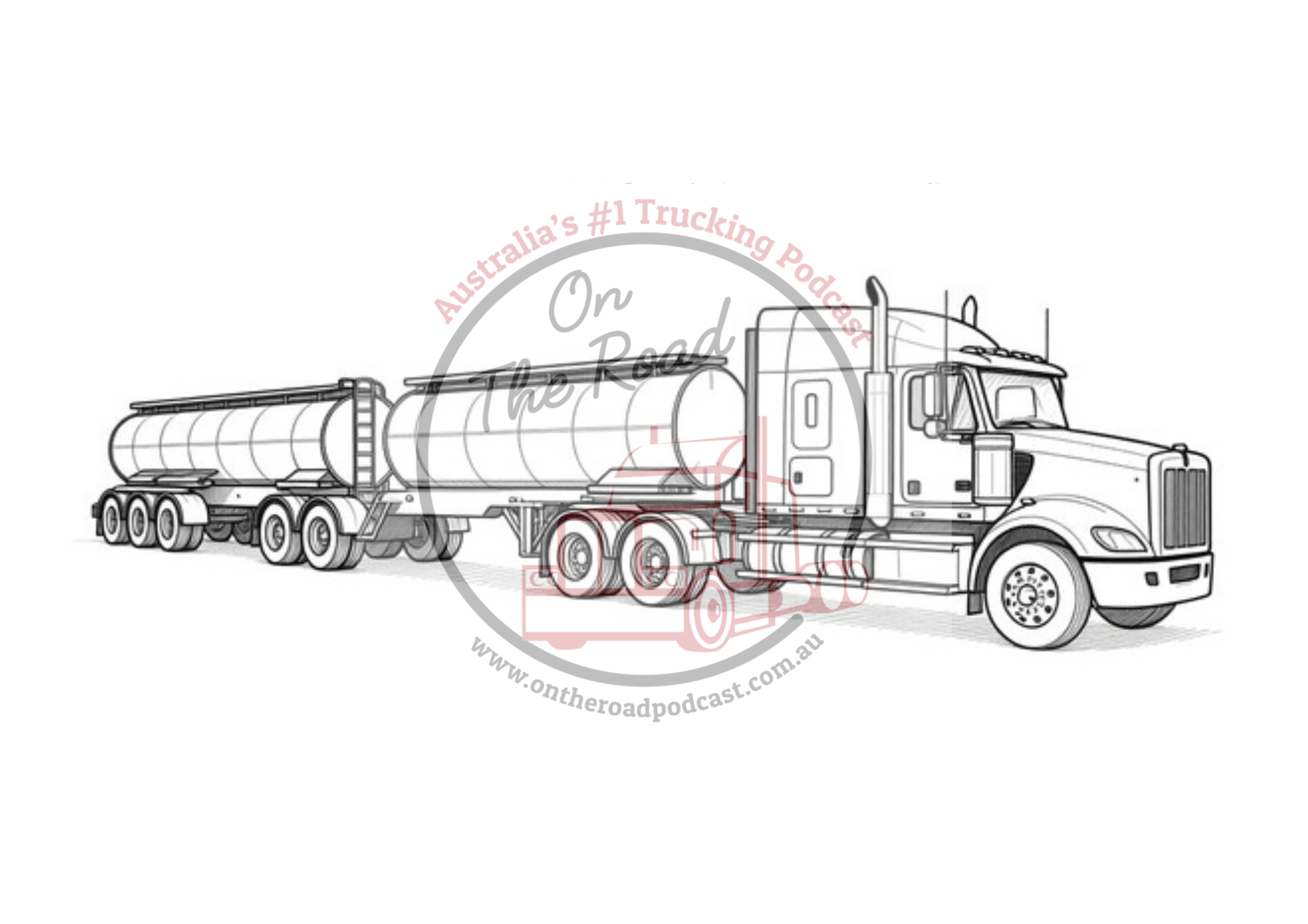 Truck Drawings Bundle 4 Tankers