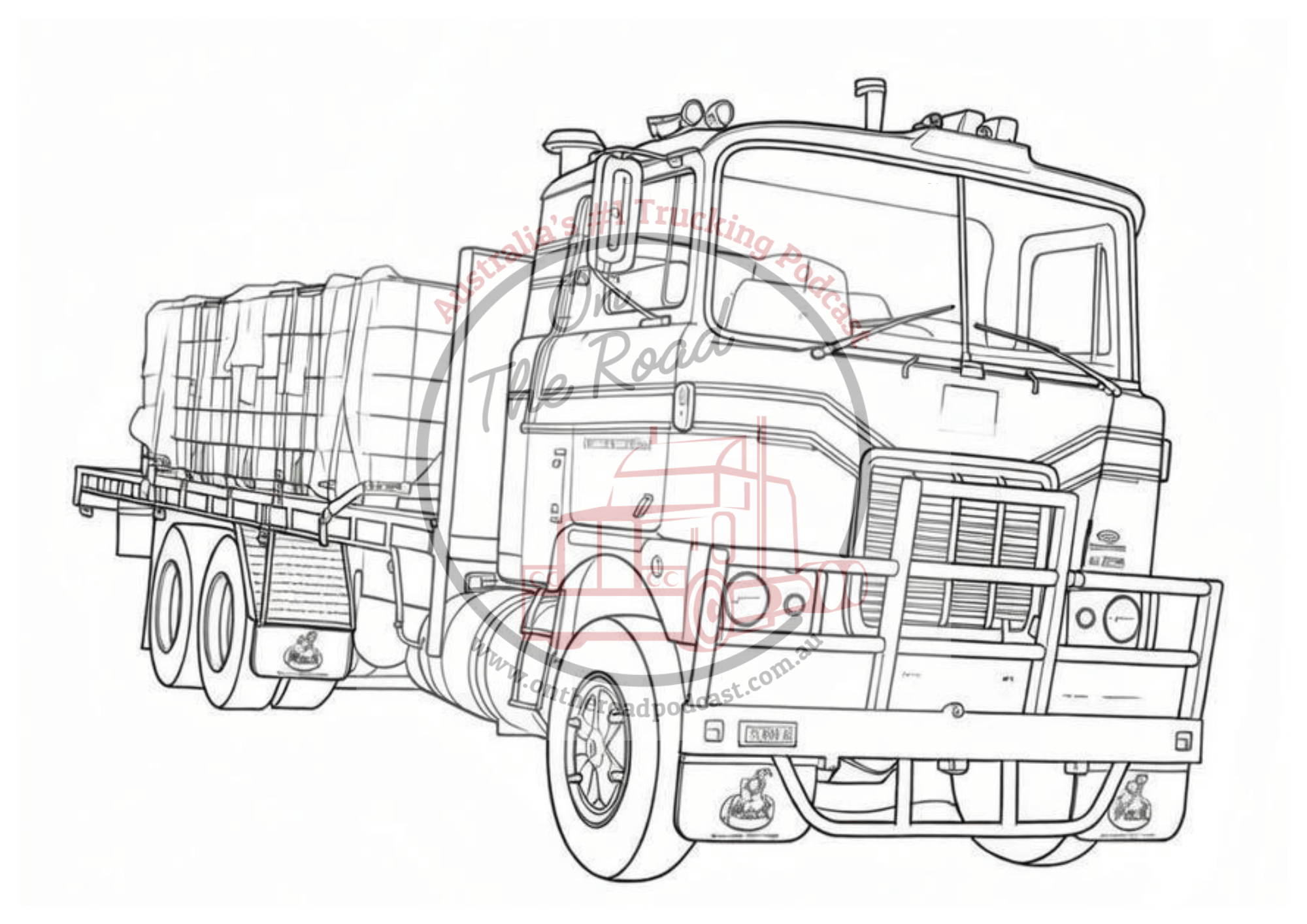 Truck Drawings Bundle 5 Just Macks