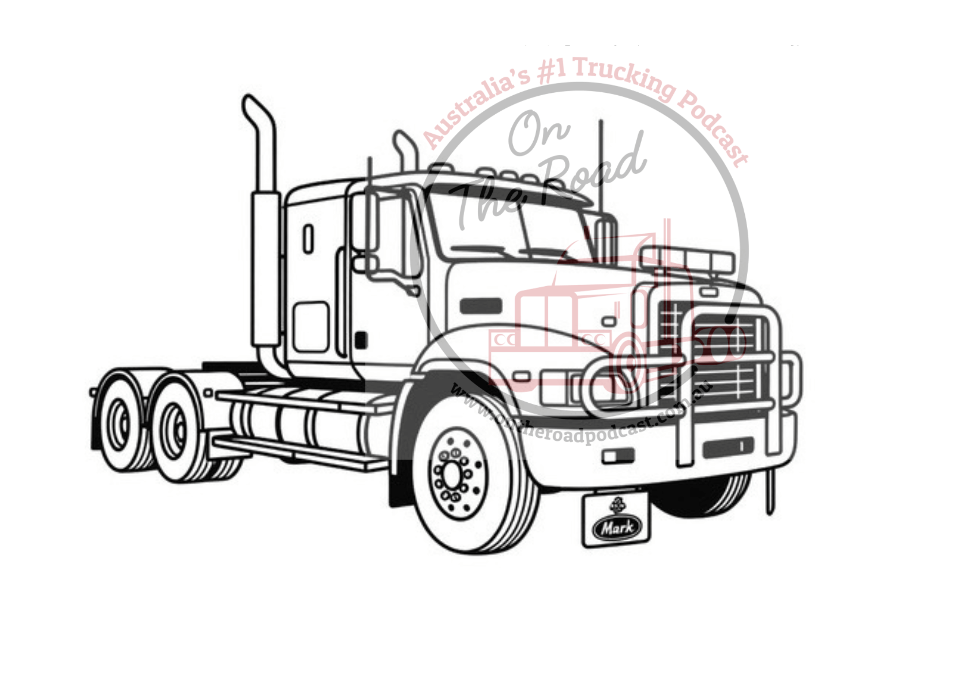 Truck Drawings Bundle 5 Just Macks