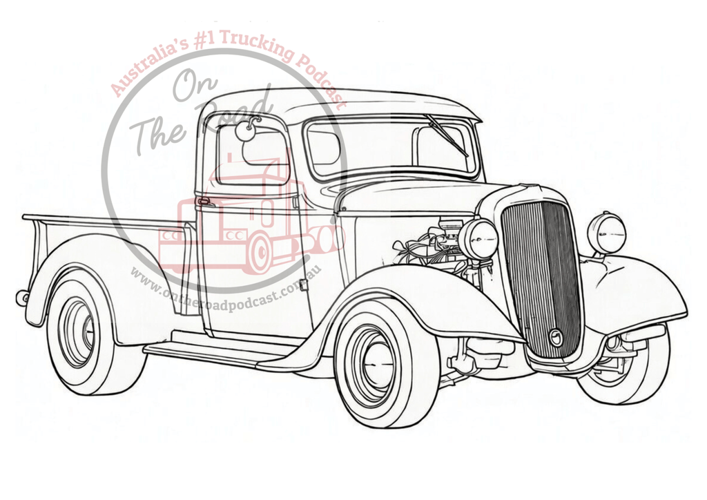 10 Hot Rods to colour in