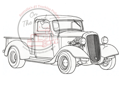 10 Hot Rods to colour in