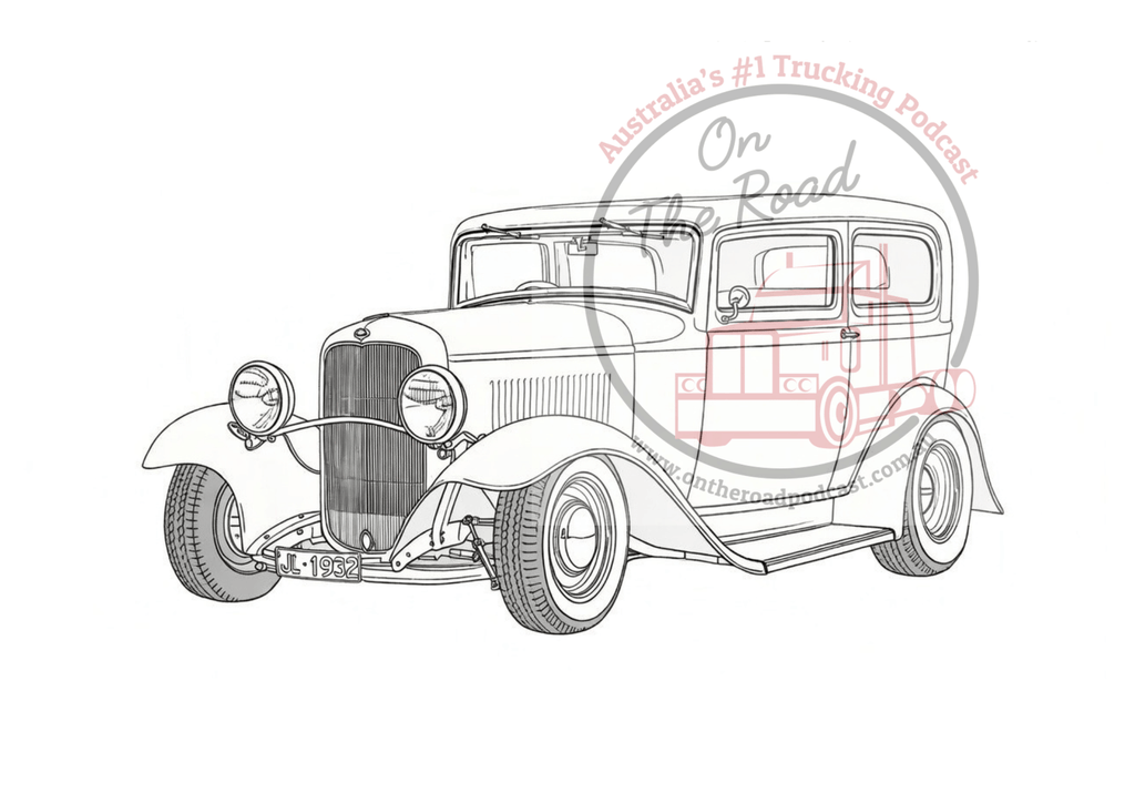 10 Hot Rods to colour in