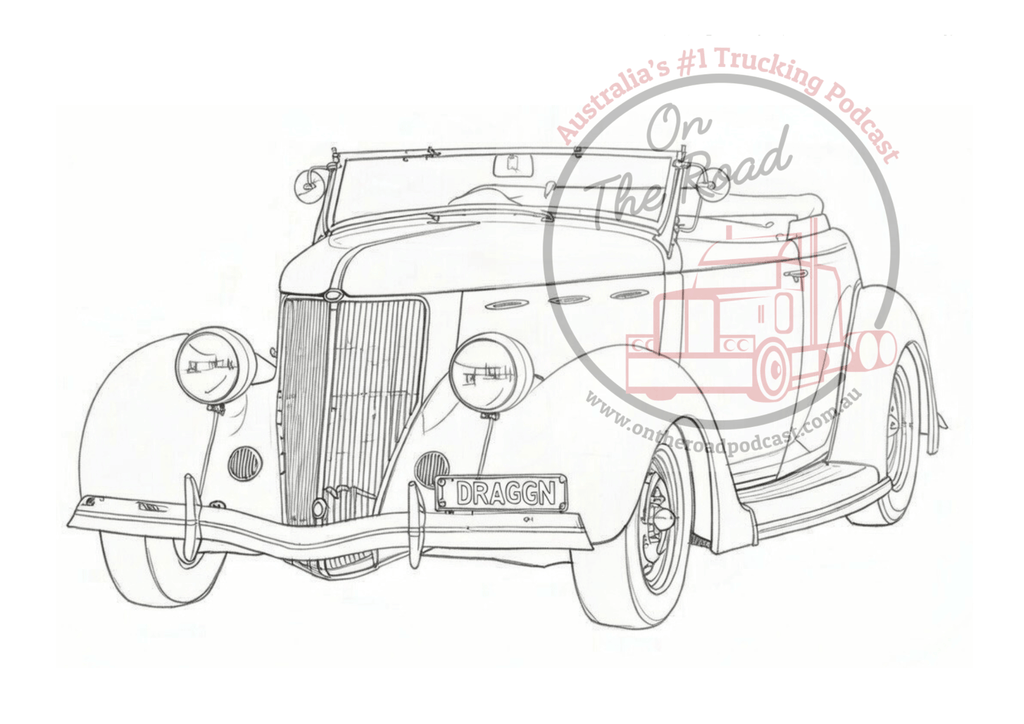 10 Hot Rods to colour in