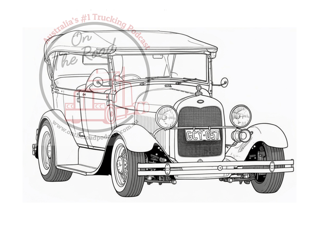 10 Hot Rods to colour in