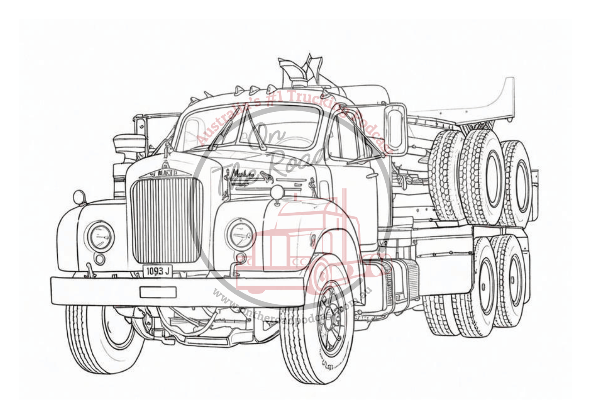 Truck Drawings Bundle 5 Just Macks
