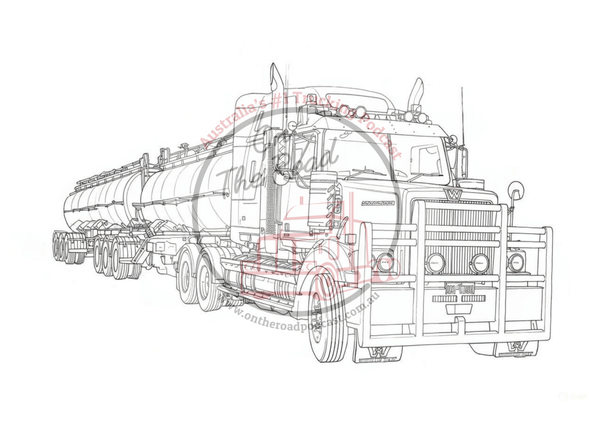 Truck Drawings Bundle 4 Tankers