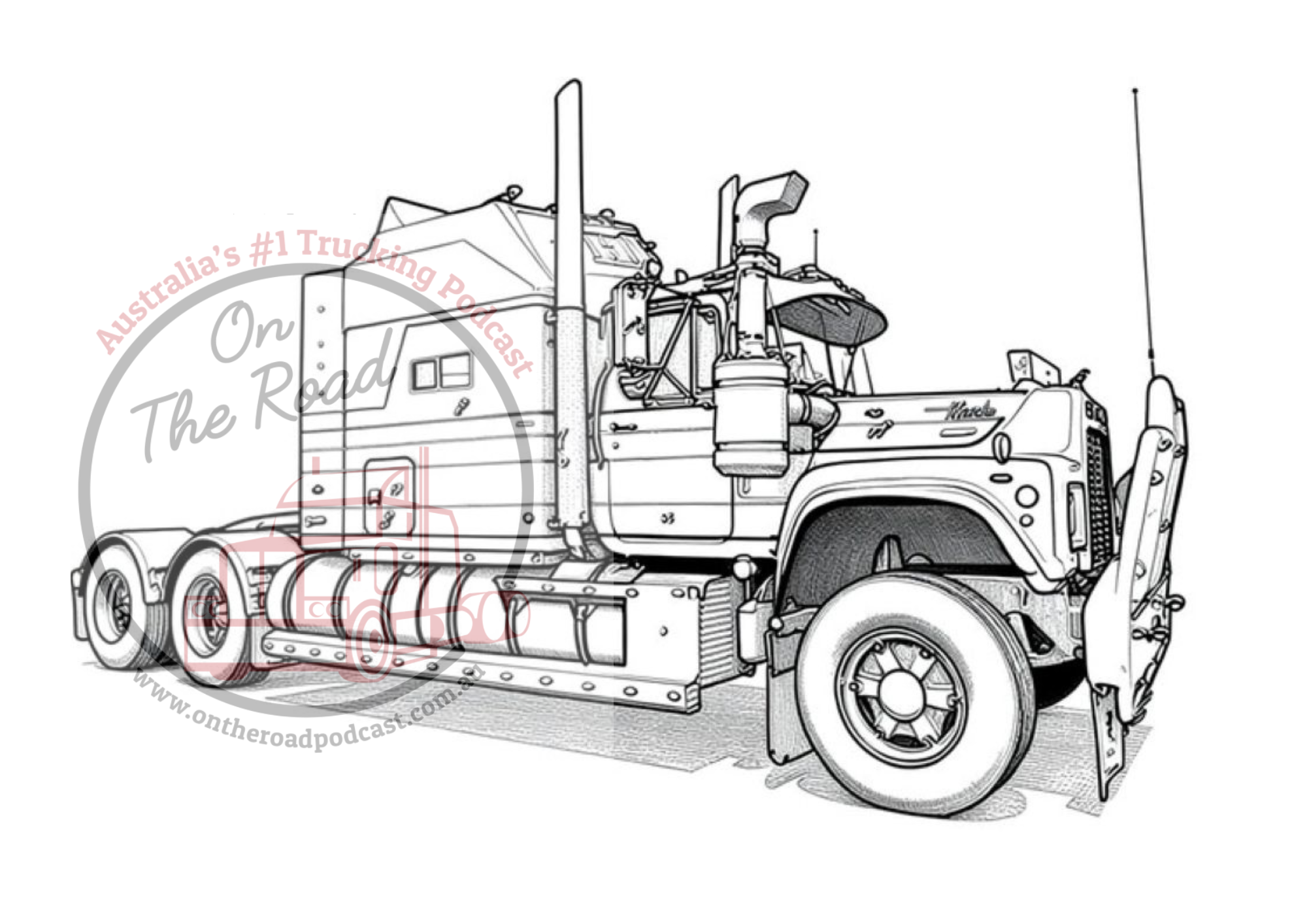Truck Drawings Bundle 5 Just Macks